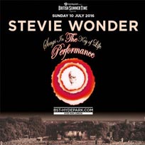 Stevie Wonder at Hyde Park on Sunday 10th July 2016