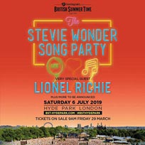 Stevie Wonder at Hyde Park on Saturday 6th July 2019