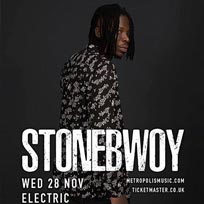 Stonebwoy at Electric Brixton on Wednesday 28th November 2018
