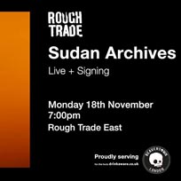 Sudan Archives at Rough Trade East on Monday 18th November 2019