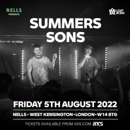 Summers Sons at Nell's Jazz and Blues on Friday 5th August 2022