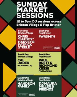 Sunday Market Sessions at Pop Brixton on Sunday 19th December 2021