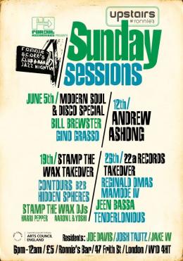 SUNDAY SESSIONS at Ronnie Scotts on Sunday 12th June 2016