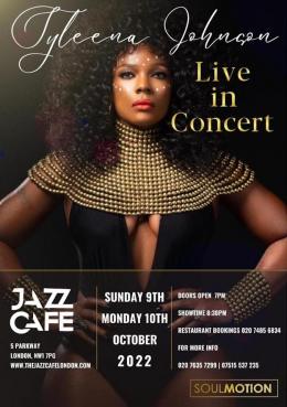 Syleena Johnson at Jazz Cafe on Monday 10th October 2022