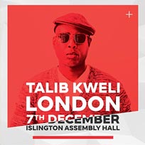 Talib Kweli at Islington Assembly Hall on Wednesday 7th December 2016