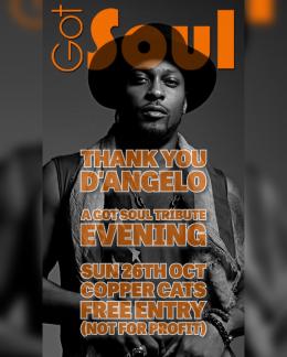 Thank you D'Angelo at Copper Cats on Sunday 26th October 2025