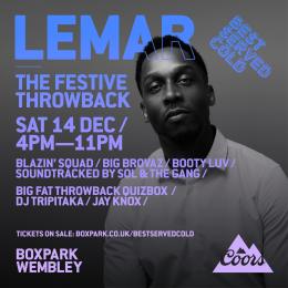 THE FESTIVE THROWBACK at Boxpark Wembley on Saturday 14th December 2024