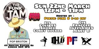 THE FUNK JAM at Pop Brixton on Sunday 22nd March 2026