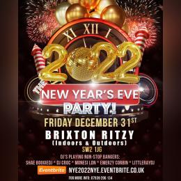 The New Years Eve Party at The Ritzy on Friday 31st December 2021