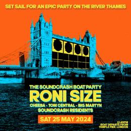 The Soundcrash Boat Party at Temple Pier on Saturday 25th May 2024