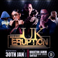 The UK Eruption at Brixton Jamm on Wednesday 30th January 2019