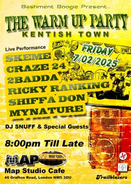 The Warm Up Party at MAP Studio Cafe on Friday 7th February 2025