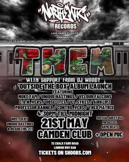 THEM - OUTSIDE THE BOX ALBUM LAUNCH PARTY at The Camden Club on Sunday 21st May 2023