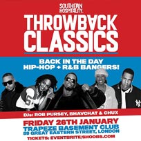 Throwback Classics at Trapeze on Friday 26th January 2018