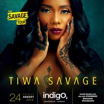 Tiwa Savage at Indigo2 on Friday 24th August 2018