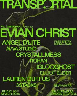 TRANSPORTAL at Unlocked Shoreditch on Friday 20th March 2026