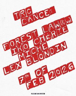 TRC Dance at Total Refreshment Centre on Saturday 7th February 2026