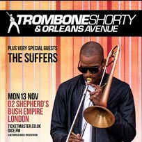 Trombone Shorty at Shepherd's Bush Empire on Monday 13th November 2017