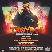 Troyboi at Ministry of Sound on Saturday 8th February 2020
