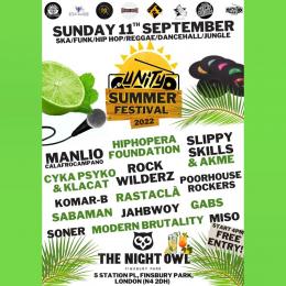 Unity Summer Festival at The Night Owl on Sunday 11th September 2022
