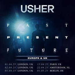 Usher at Wembley Arena on Saturday 5th April 2025