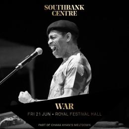 WAR at Royal Festival Hall on Friday 21st June 2024