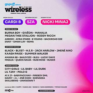 Wireless Festival 2022 at Finsbury Park on Sunday 10th July 2022