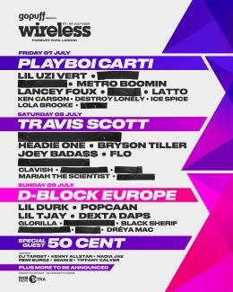Wireless Festival 2023 Saturday  at Finsbury Park on Saturday 8th July 2023