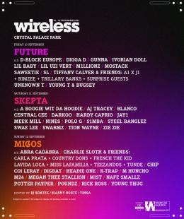 Wireless Festival Friday at Crystal Palace Park on Friday 10th September 2021