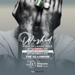 Wizkid at The o2 on Monday 29th November 2021