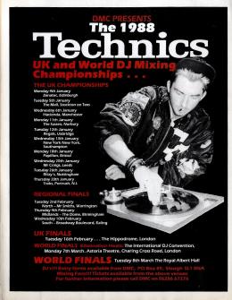 World DJ Mixing Championships Final at Royal Albert Hall on Tuesday 8th March 1988