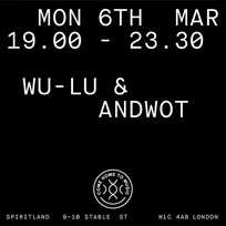 Wu-Lu & Andwot at Spiritland on Monday 6th March 2017