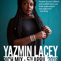 Yazmin Lacey at Rich Mix on Thursday 5th April 2018