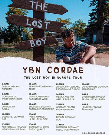 YBN Cordae at Scala on Monday 9th March 2020