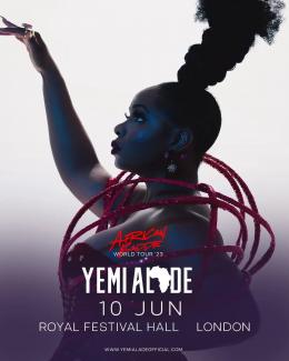 Yemi Alade at Royal Festival Hall on Saturday 10th June 2023