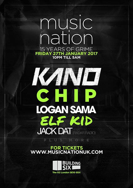 15 Years of Grime at Building Six on Fri 27th January 2017 Flyer
