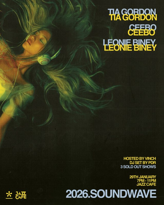 2026 Soundwave at Jazz Cafe on Thu 29th January 2026 Flyer