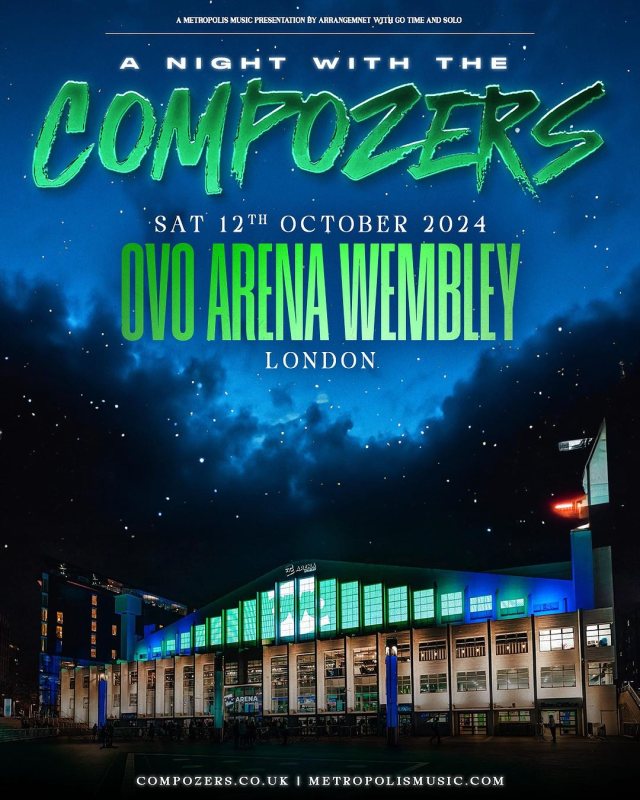 A night with the Compozers at Wembley Arena on Sat 12th October 2024 Flyer