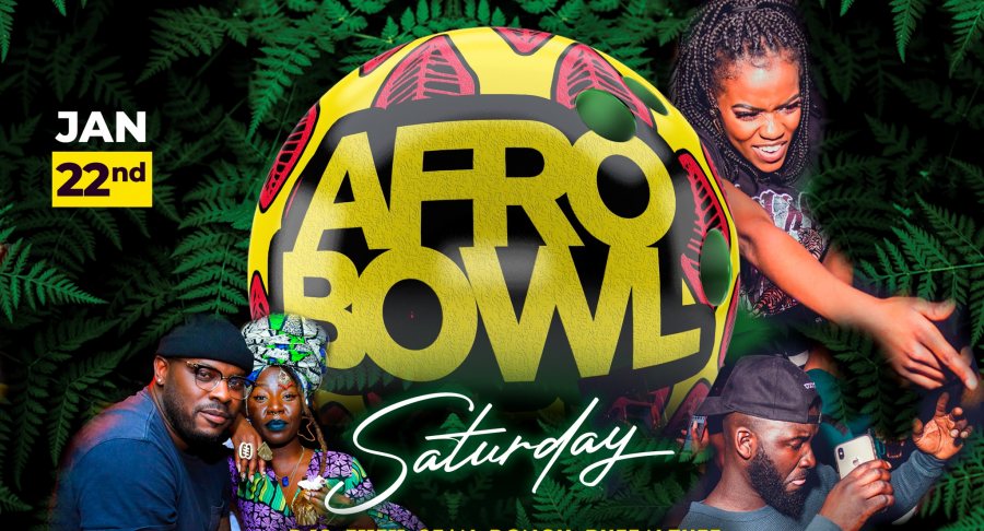 Afrobowl at Bloomsbury Bowl on Sat 22nd January 2022 Flyer