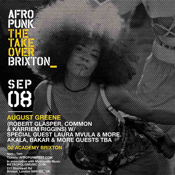 Afropunk at Brixton Academy on Sat 8th September 2018 Flyer