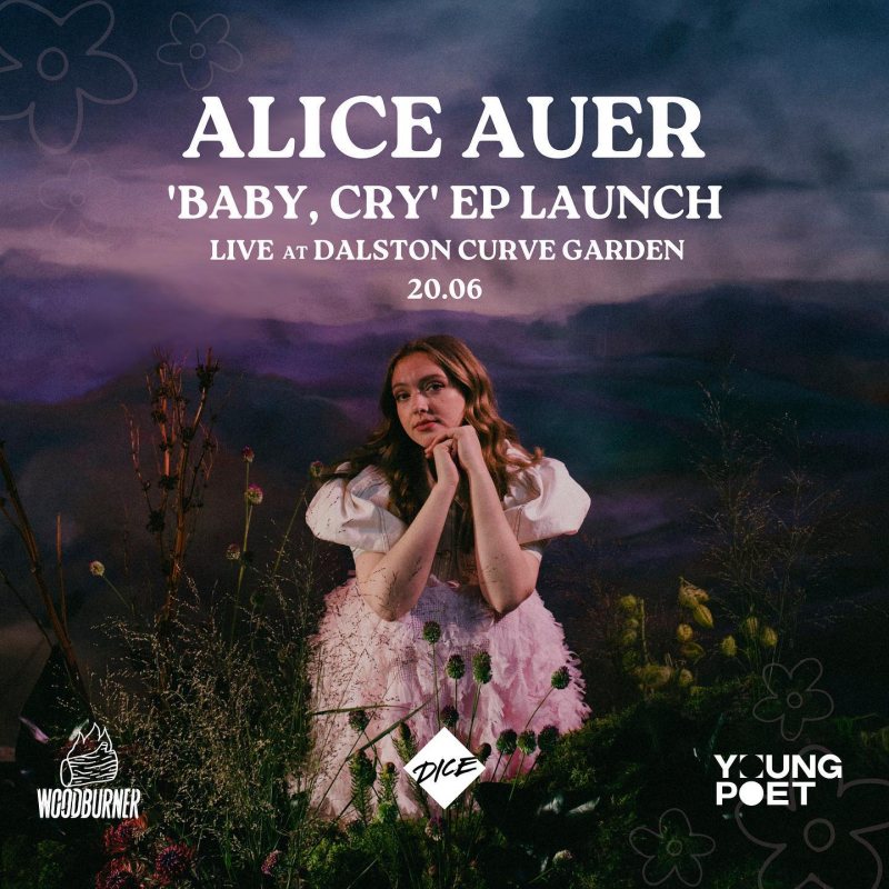 Alice Auer at Dalston Eastern Curve Garden on Tue 20th June 2023 Flyer