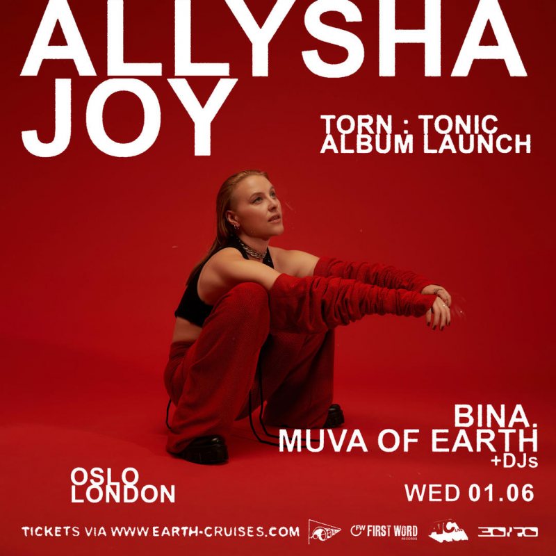 Allysha Joy at Oslo Hackney on Wed 1st June 2022 Flyer