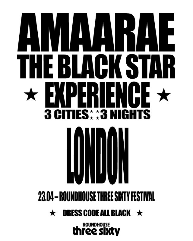 Amaarae at The Roundhouse on Thu 23rd April 2026 Flyer