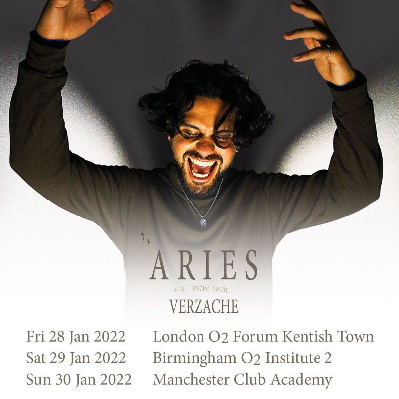 Aries at The Forum on Fri 28th January 2022 Flyer