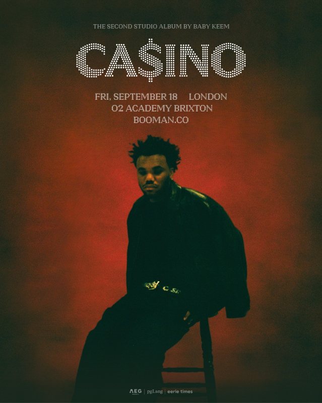 Baby Keem at Brixton Academy on Fri 18th September 2026 Flyer