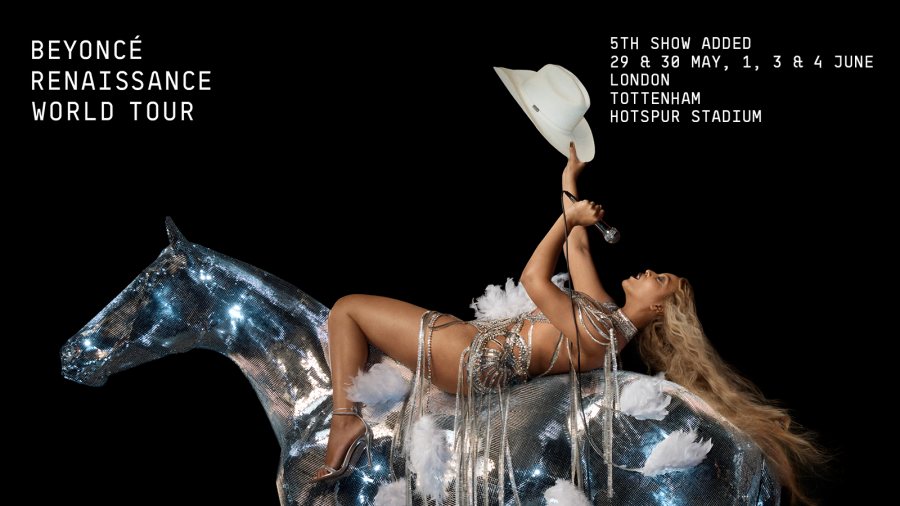 BEYONCE at Tottenham Hotspur Stadium on Thu 1st June 2023 Flyer