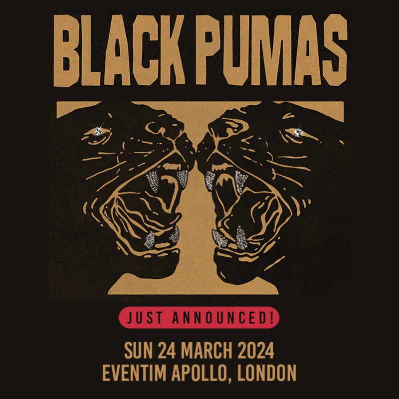 Black Pumas at Hammersmith Apollo on Sun 24th March 2024 Flyer