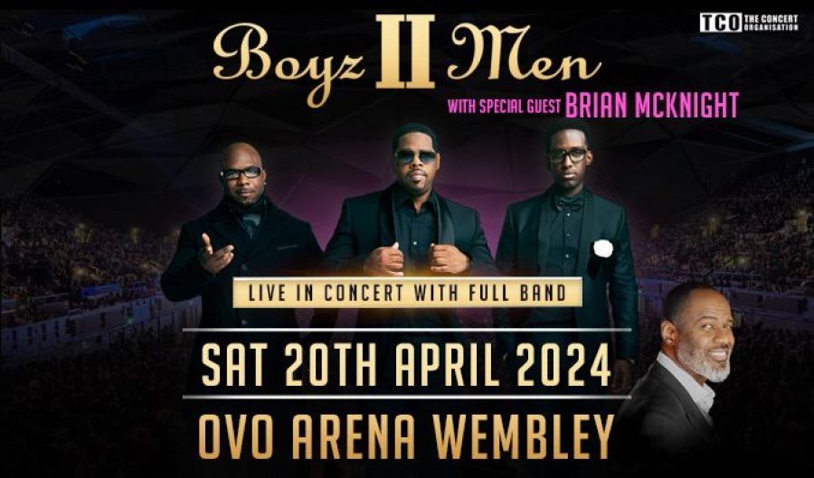 Boyz II Men at Wembley Arena on Sat 20th April 2024 Flyer