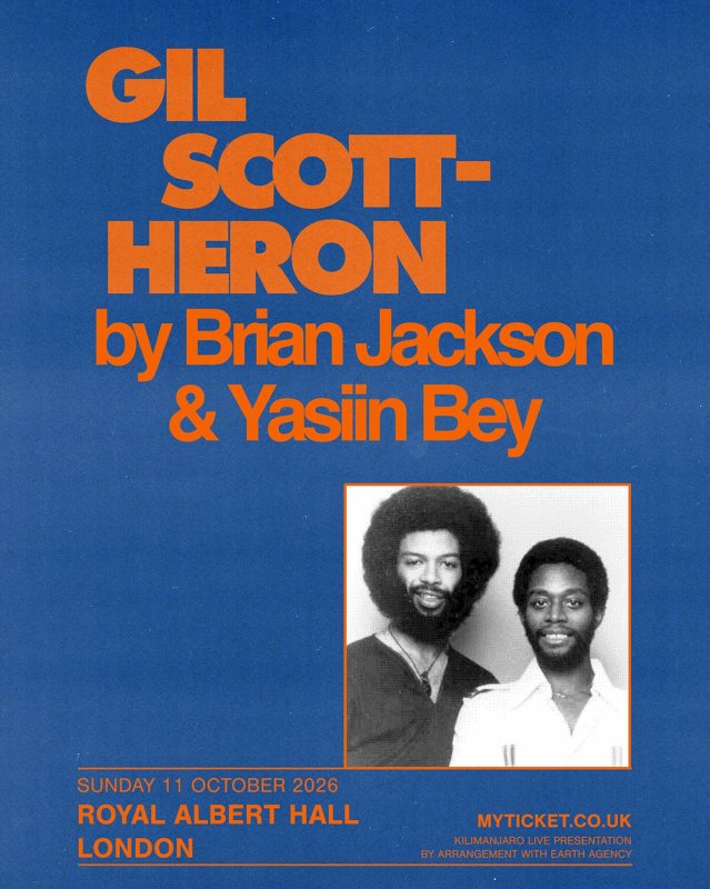 Brian Jackson & Yasiin Bey at Royal Albert Hall on Sun 11th October 2026 Flyer