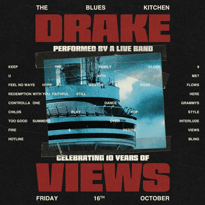 Celebrating Drake at The Blues Kitchen Brixton on Fri 16th October 2026 Flyer